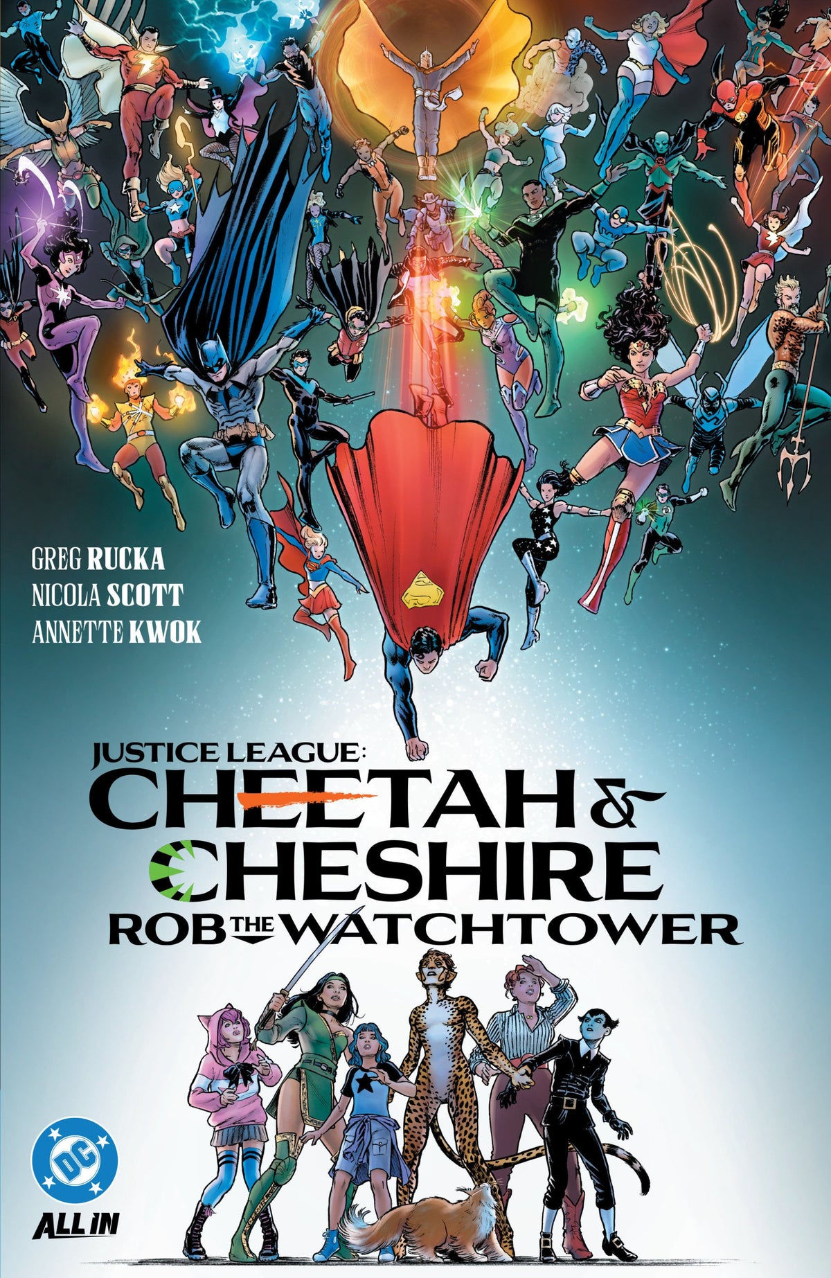 JUSTICE LEAGUE CHEETAH AND CHESHIRE ROB THE WATCHTOWER TP