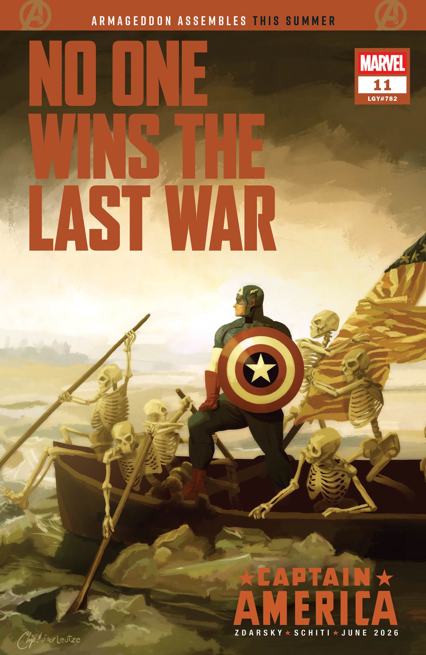 CAPTAIN AMERICA #11 CHIP ZDARSKY FORESHADOW VAR CVR C