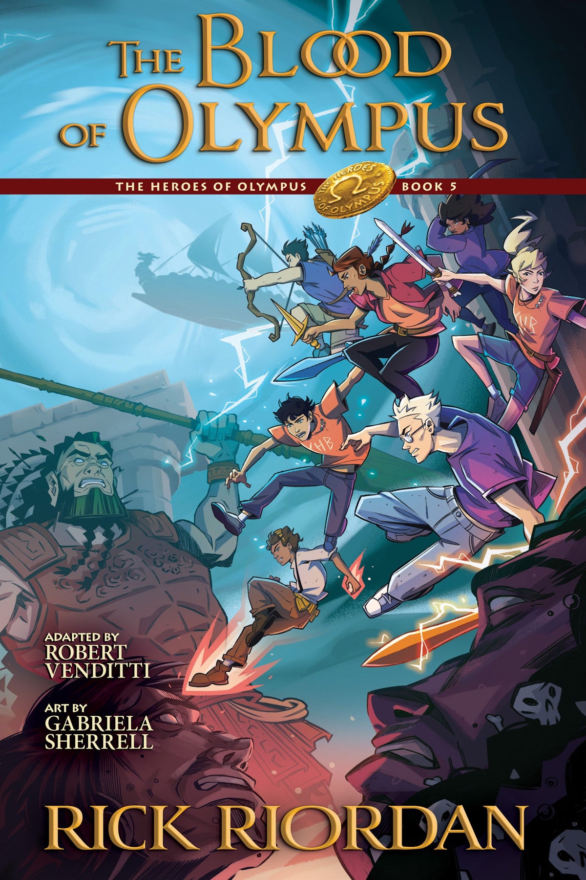 HEROES OF OLYMPUS BOOK 5 THE BLOOD OF OLYMPUS THE GRAPHIC NOVEL TP
