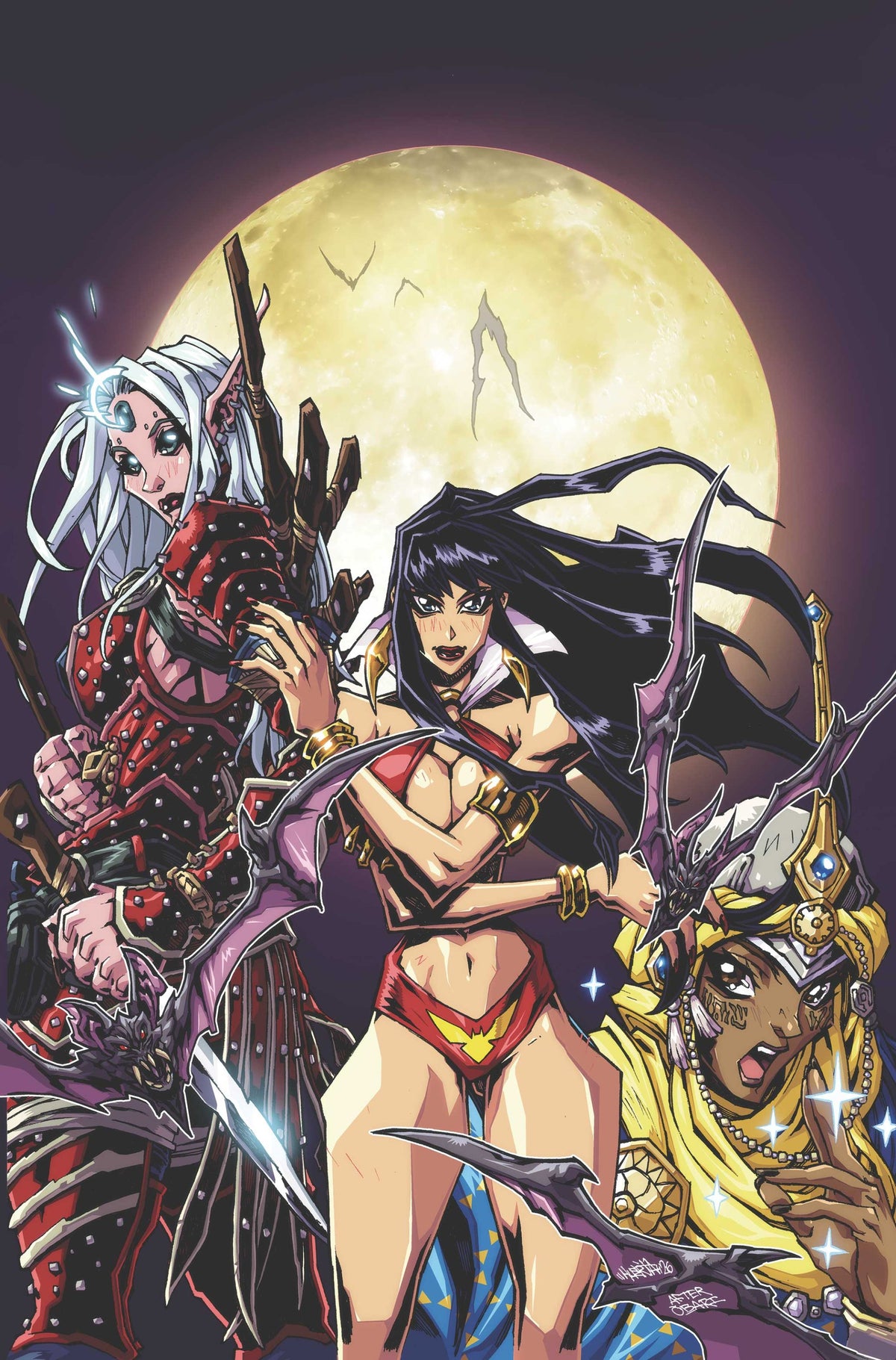 PATHFINDER VAMPIRELLA BLADE OF DARKNESS #2 CVR E ANDREW HUERTA LTD VIRGIN VAR