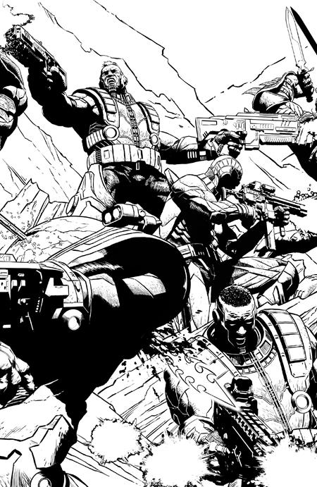 PLANET DEATH #3 CVR F INC 1:50 JOE QUESADA B&W VIRGIN CONNECTING VAR (OF 4)