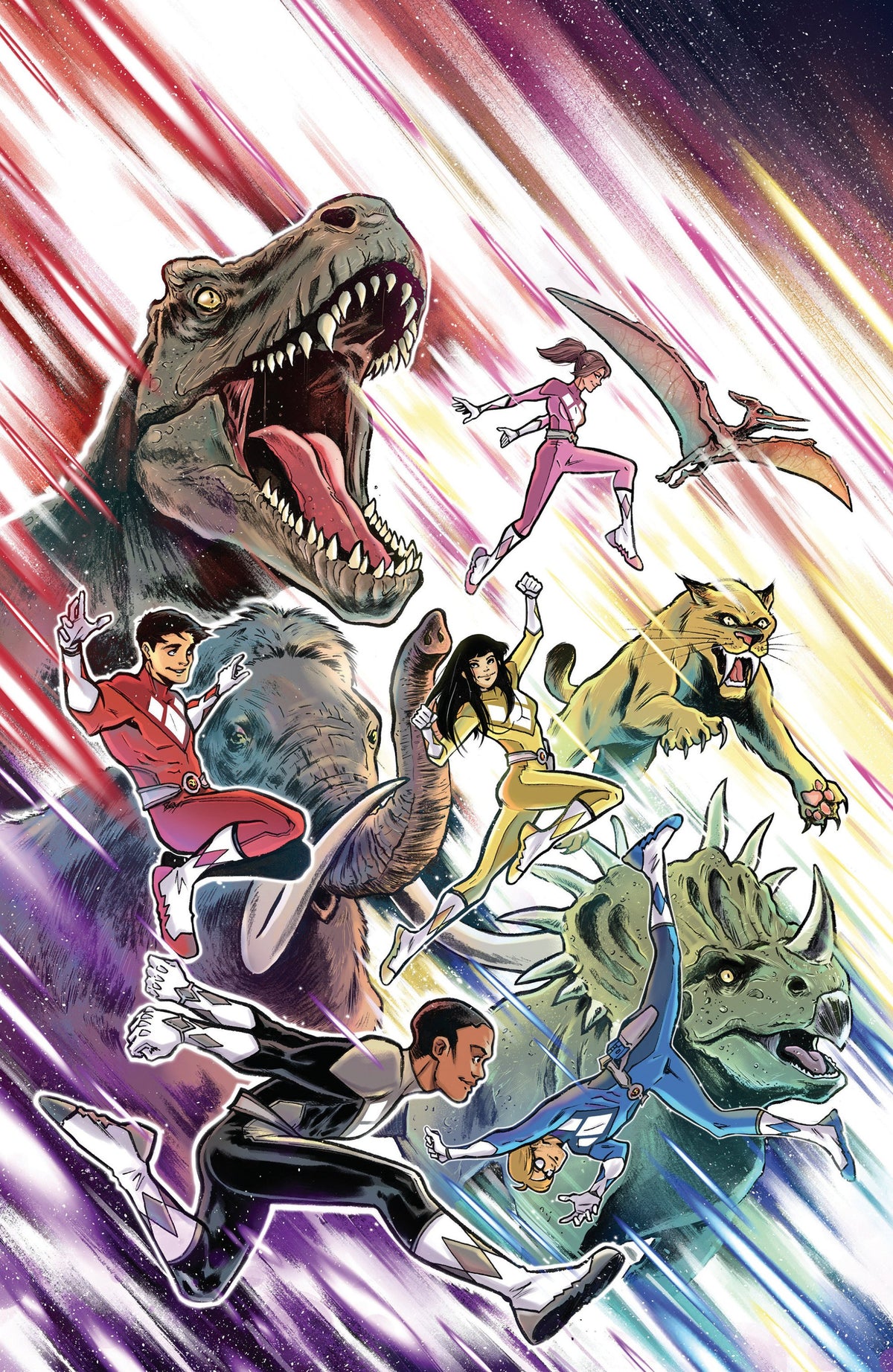 MIGHTY MORPHIN POWER RANGERS 2026 #6 E FOIL VAR FULL ART FOIL DI GIANFELICE CVR E