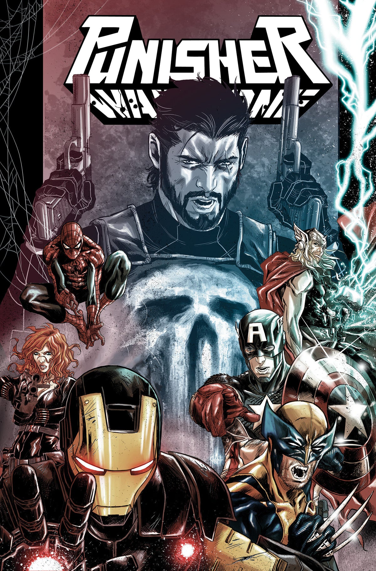PUNISHER ENTER THE WAR ZONE OMNIBUS MARCO CHECCHETTO COVER HC