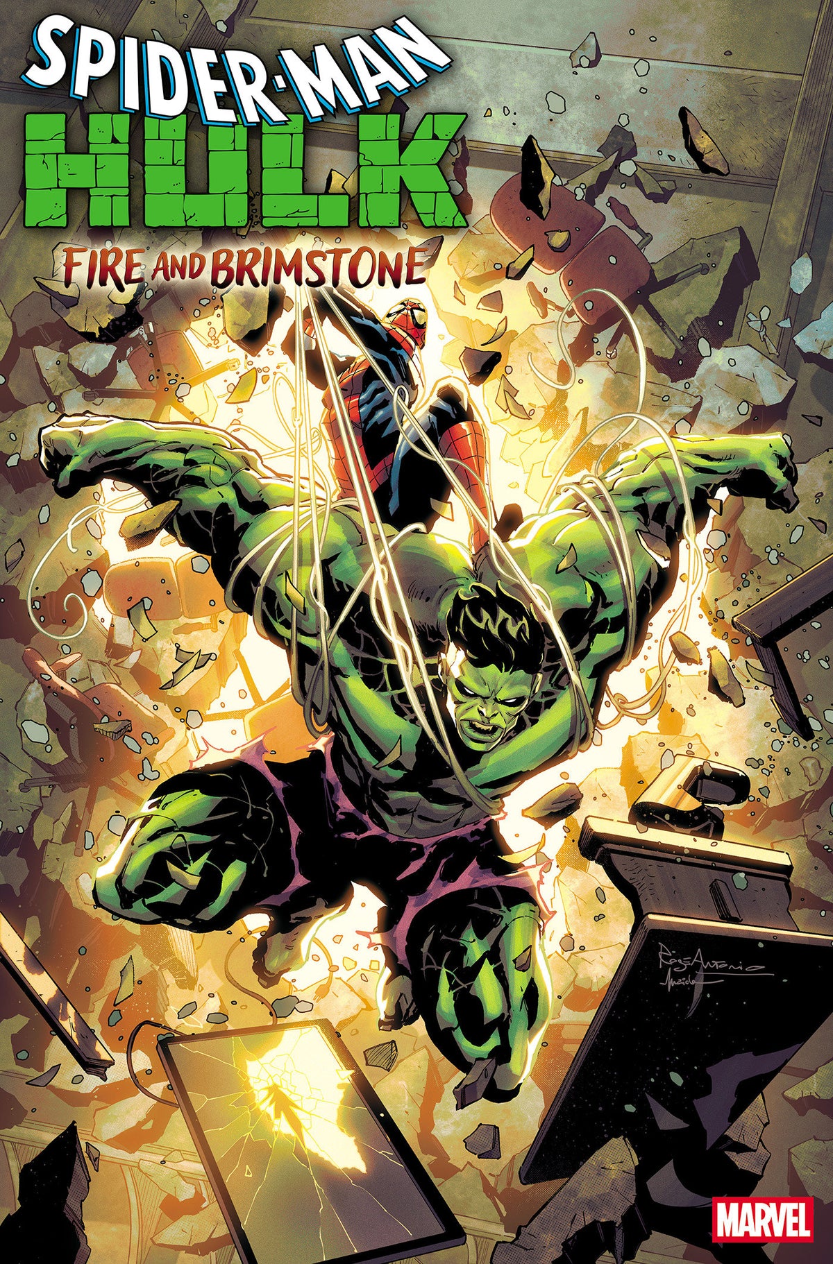SPIDER-MAN HULK FIRE AND BRIMSTONE #4 ROGE ANTONIO VAR CVR B