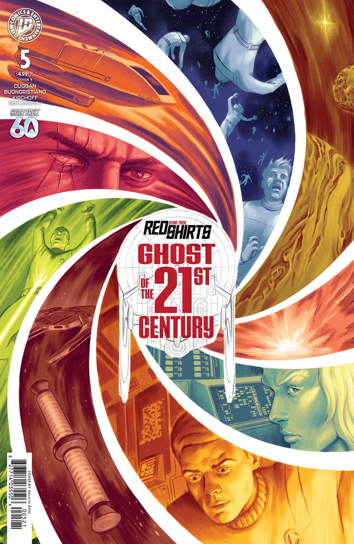 STAR TREK RED SHIRTS--GHOST OF THE 21ST CENTURY #5 VAR B WARD CVR B