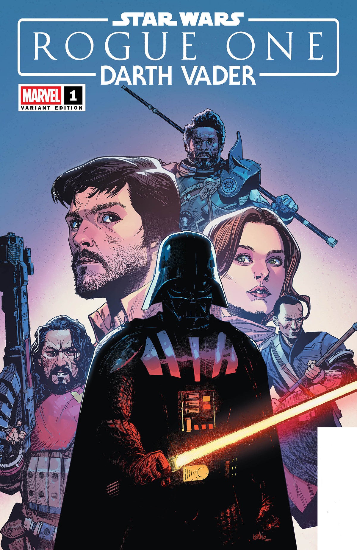 STAR WARS ROGUE ONE - DARTH VADER #1 LEINIL YU VAR 1:25 INCV