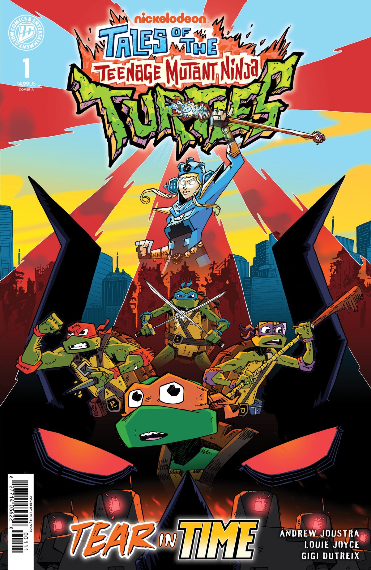 TALES OF THE TEENAGE MUTANT NINJA TURTLES TEAR IN TIME #1 COVER A JOYCE CVR A