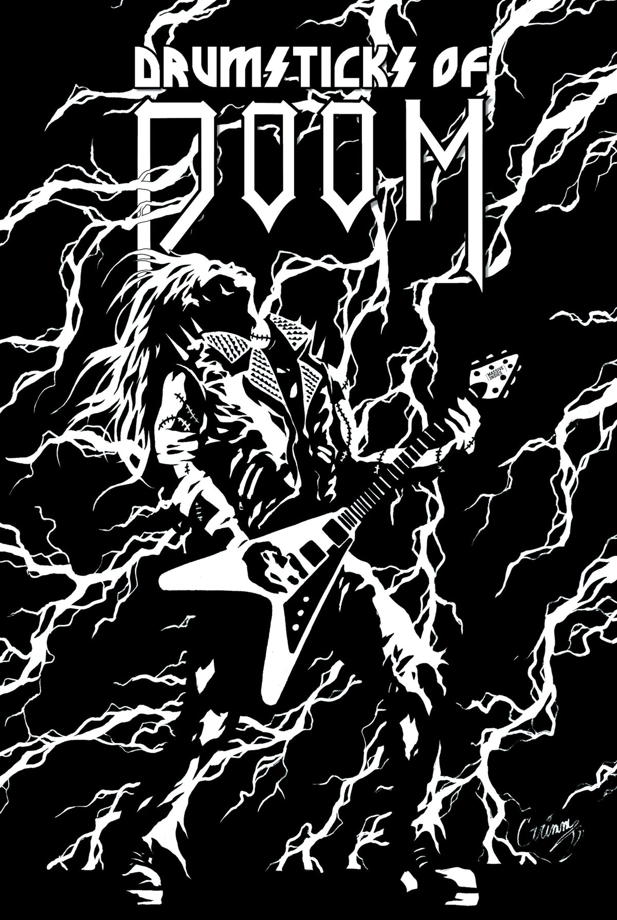 DRUMSTICKS OF DOOM BAND ON THE SILVER MOUNTAIN #3 CVR B INC 1:5 JONATHAN GRIMM VAR OF 3 1:5 INCV