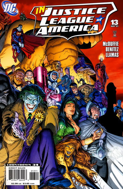 Justice League of America 2006 #13 Right Side of Cover - back issue - $3.00