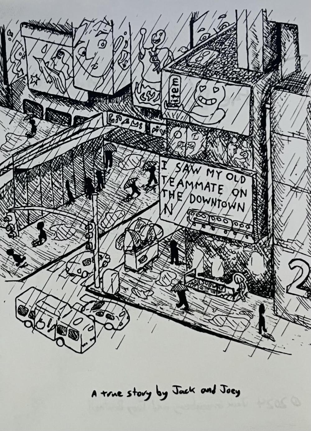 I Saw My Teammate on the Downtown N