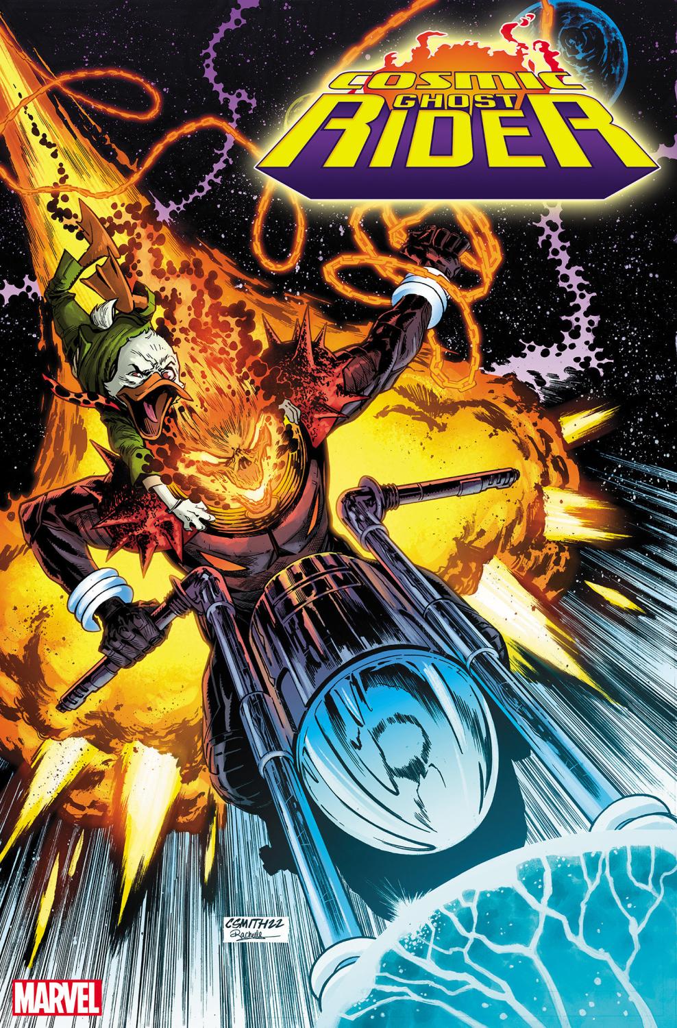 COSMIC GHOST RIDER #1 SMITH HOWARD THE DUCK VAR CVR E