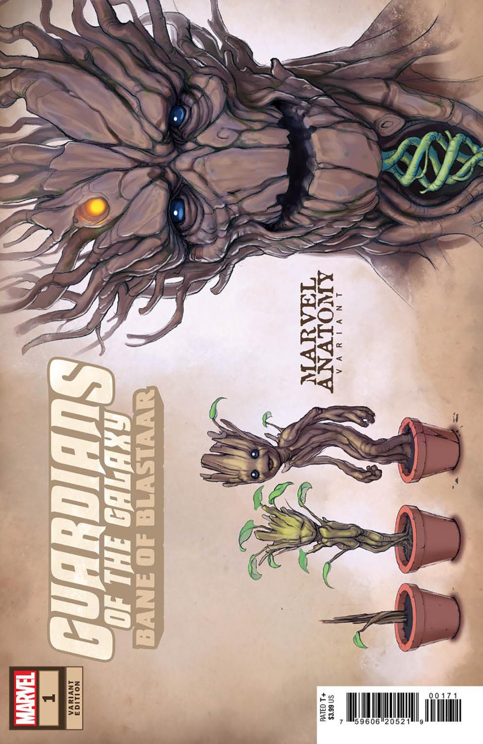 GUARDIANS OF THE GALAXY BANE OF BLASTAAR 1 MARVEL ANATOMY VAR CVR G