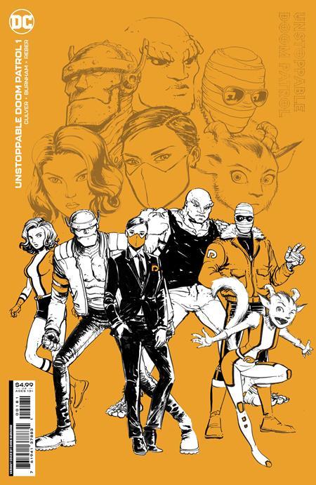 UNSTOPPABLE DOOM PATROL #1 CVR F CHRIS BURNHAM DESIGN CARD STOCK VAR OF 6