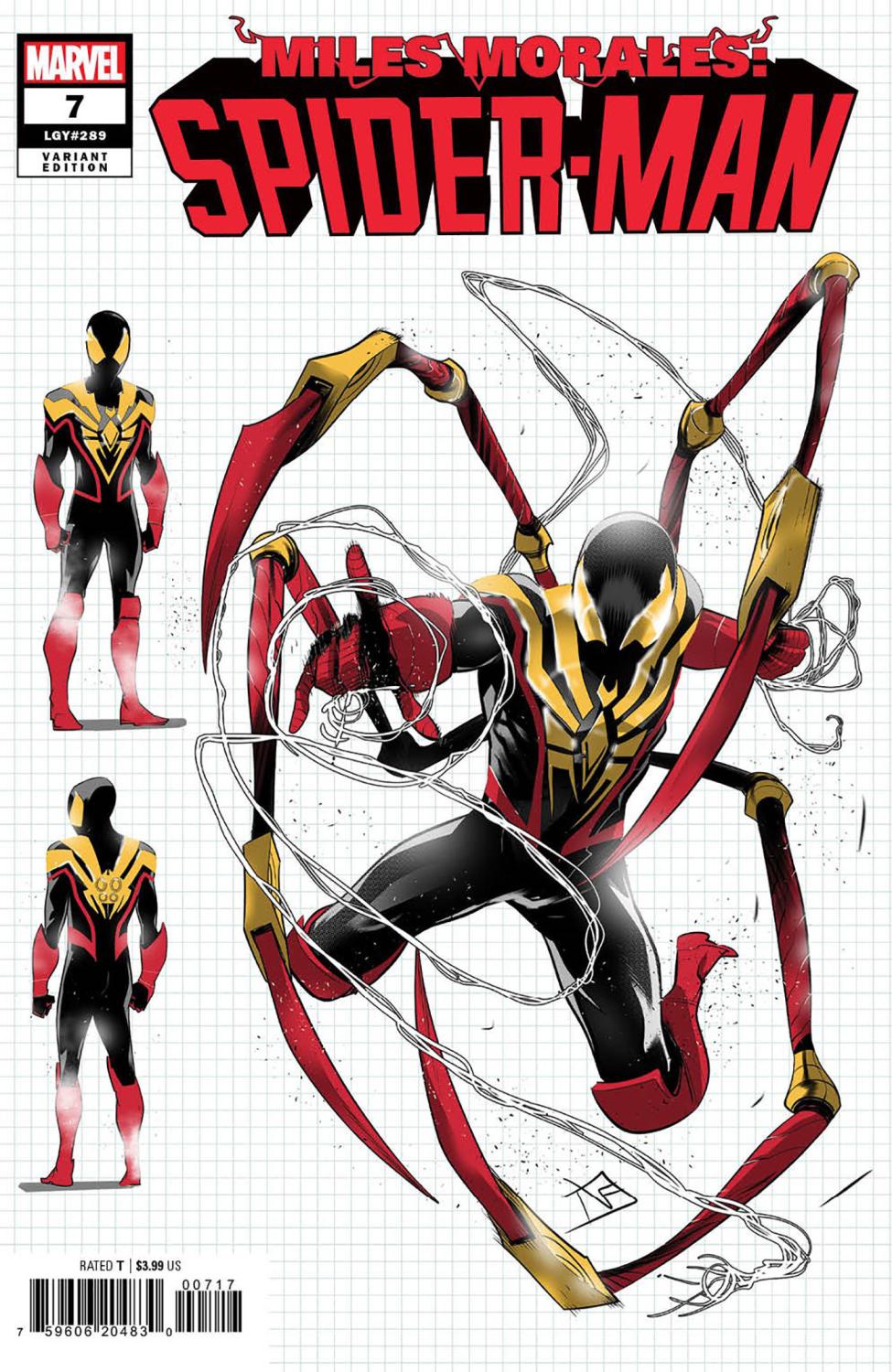 MILES MORALES SPIDER-MAN #7 FEDERICO VICENTINI DESIGN VAR 1:10 INCV