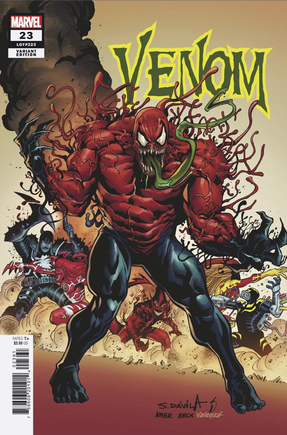 VENOM #23 SERGIO DAVILA HOMAGE VAR CVR F