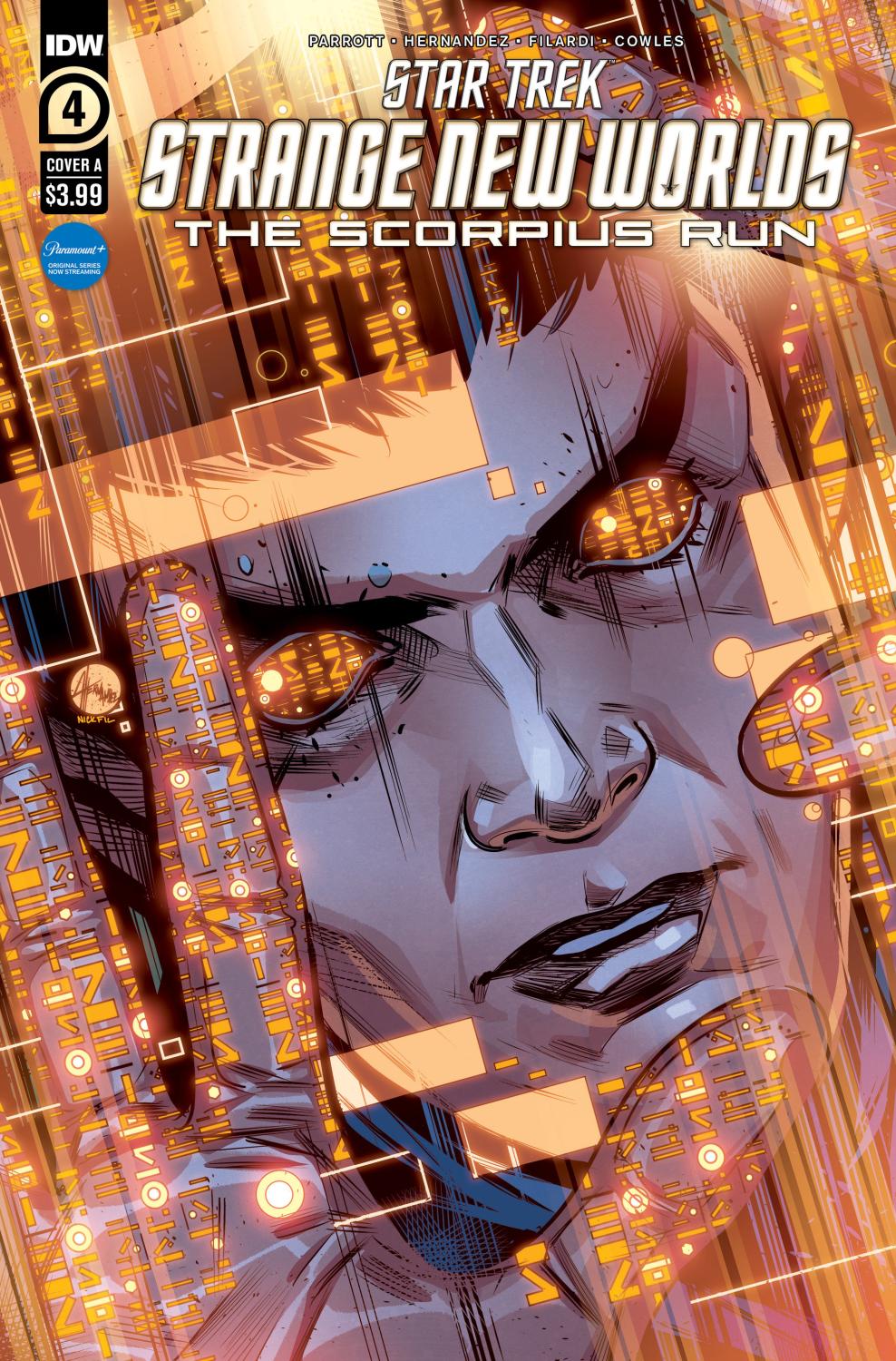 STAR TREK STRANGE NEW WORLDSTHE SCORPIUS RUN #4 COVER A HERNANDEZ CVR A