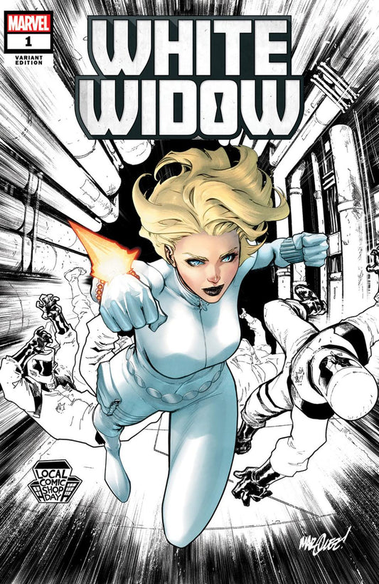 WHITE WIDOW #1 DAVID MARQUEZ LOCAL COMIC SHOP DAY VAR CVR F