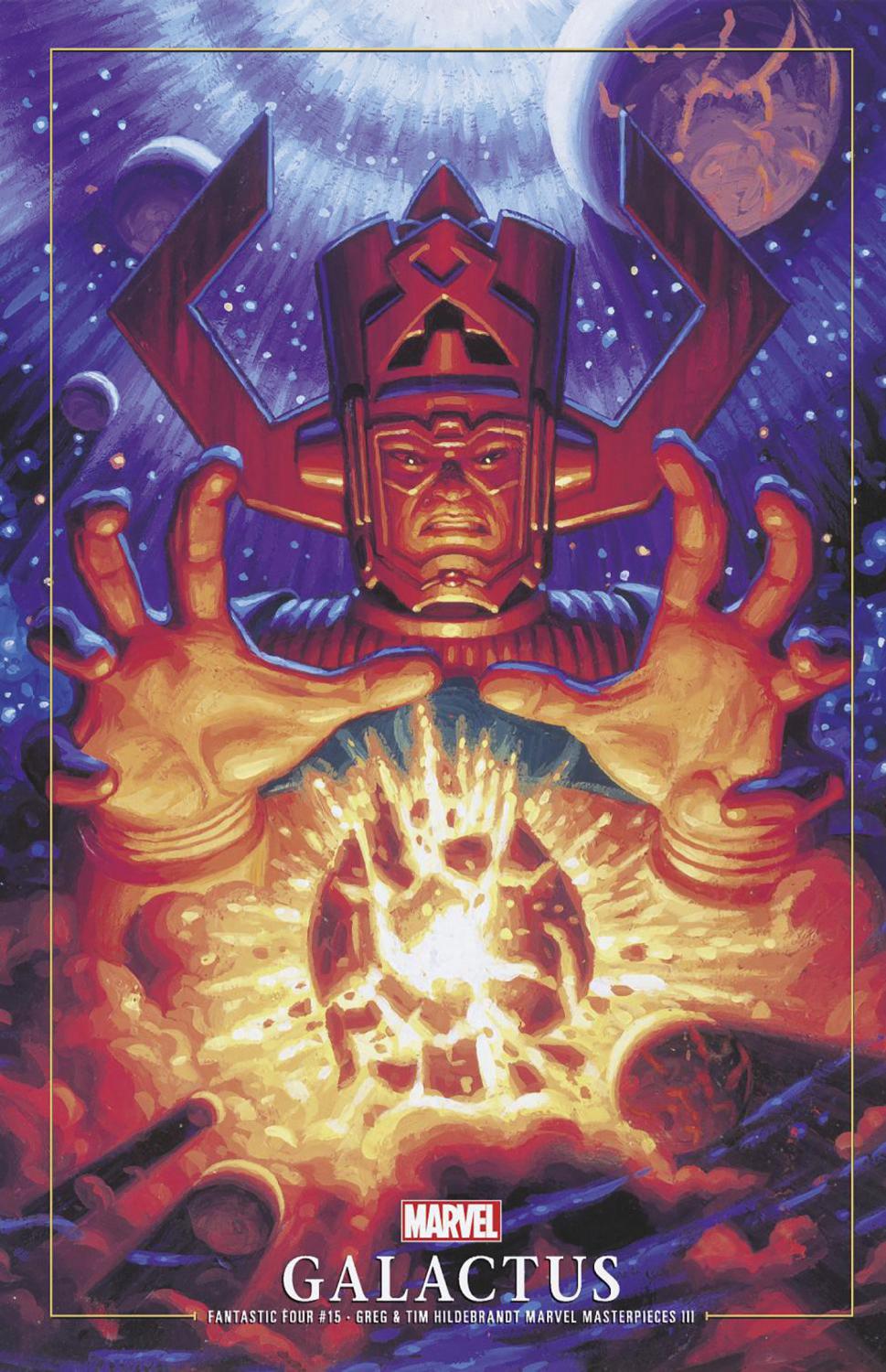 FANTASTIC FOUR #15 GREG AND TIM HILDEBRANDT GALACTUS MARVEL MASTERPIECES III VAR CVR B