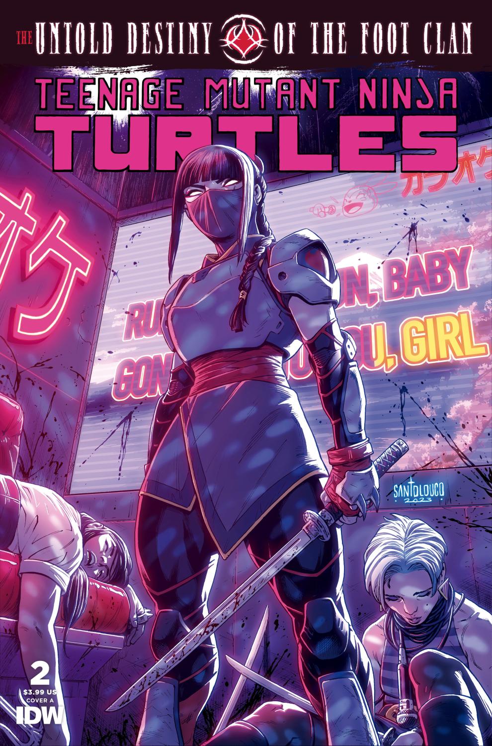 TEENAGE MUTANT NINJA TURTLES THE UNTOLD DESTINY OF THE FOOT CLAN #2 COVER A SANTOLOUCO CVR A