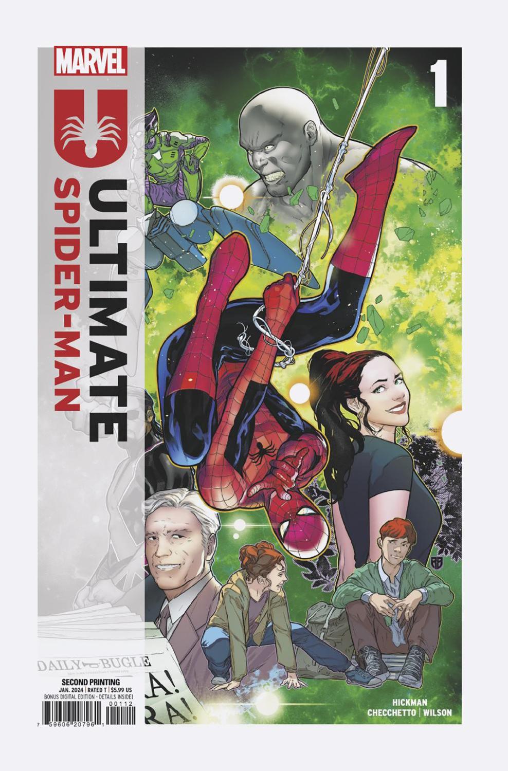 ULTIMATE SPIDER-MAN #1 RB SILVA 2ND PRINTING VAR CVR A