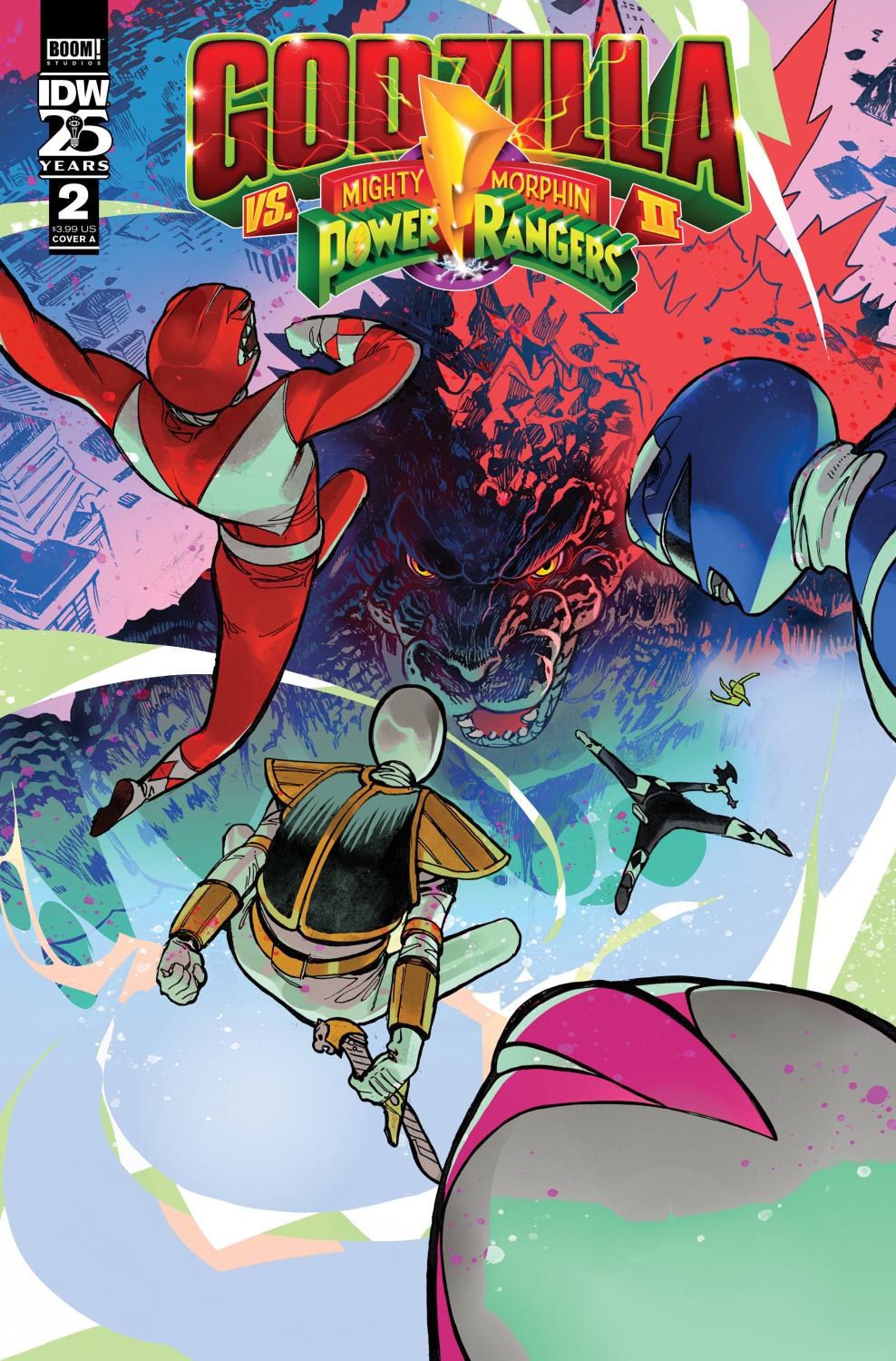 GODZILLA VS THE MIGHTY MORPHIN POWER RANGERS II #2 COVER A RIVAS CVR A