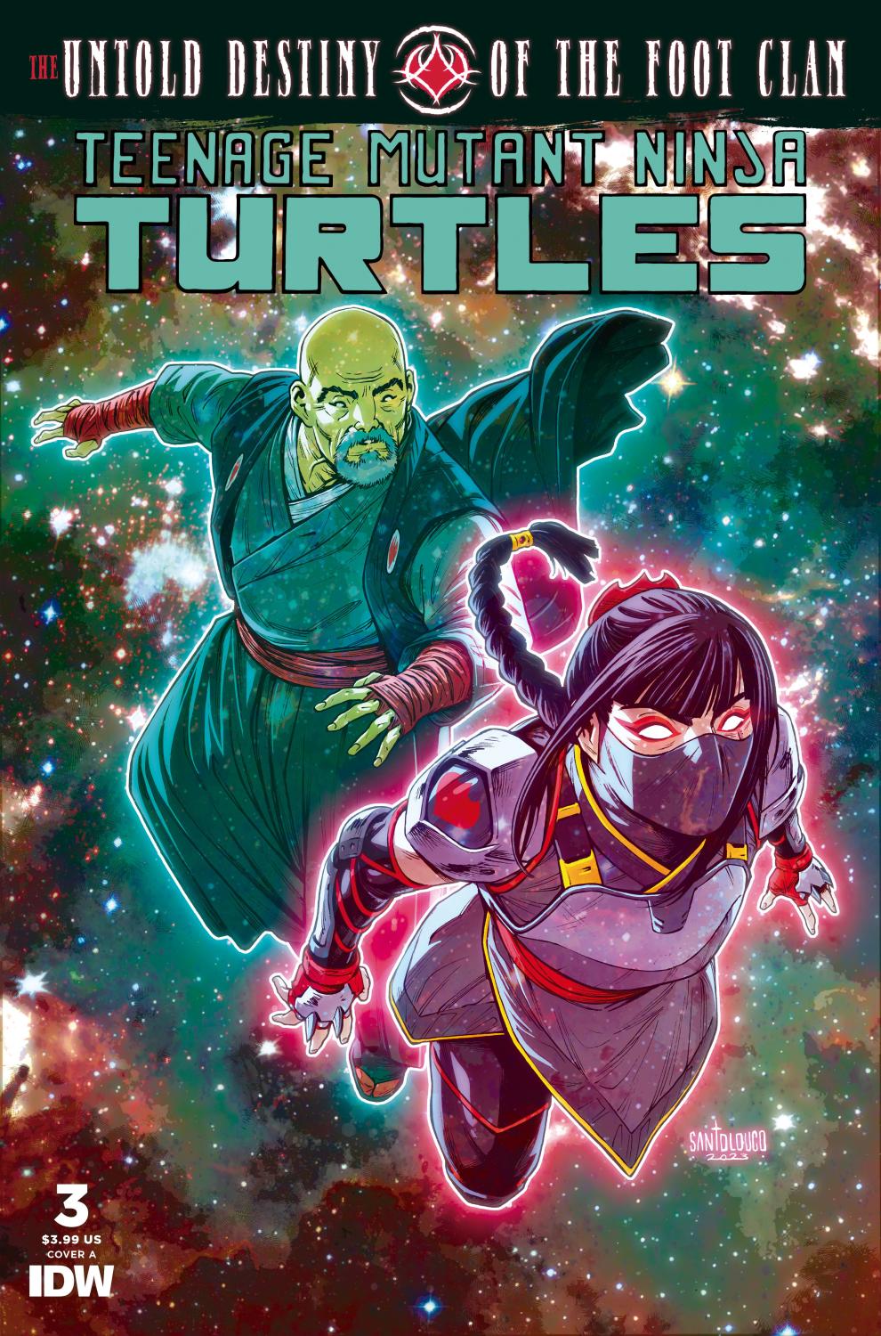 TEENAGE MUTANT NINJA TURTLES THE UNTOLD DESTINY OF THE FOOT CLAN #3 COVER A SANTOLOUCO CVR A