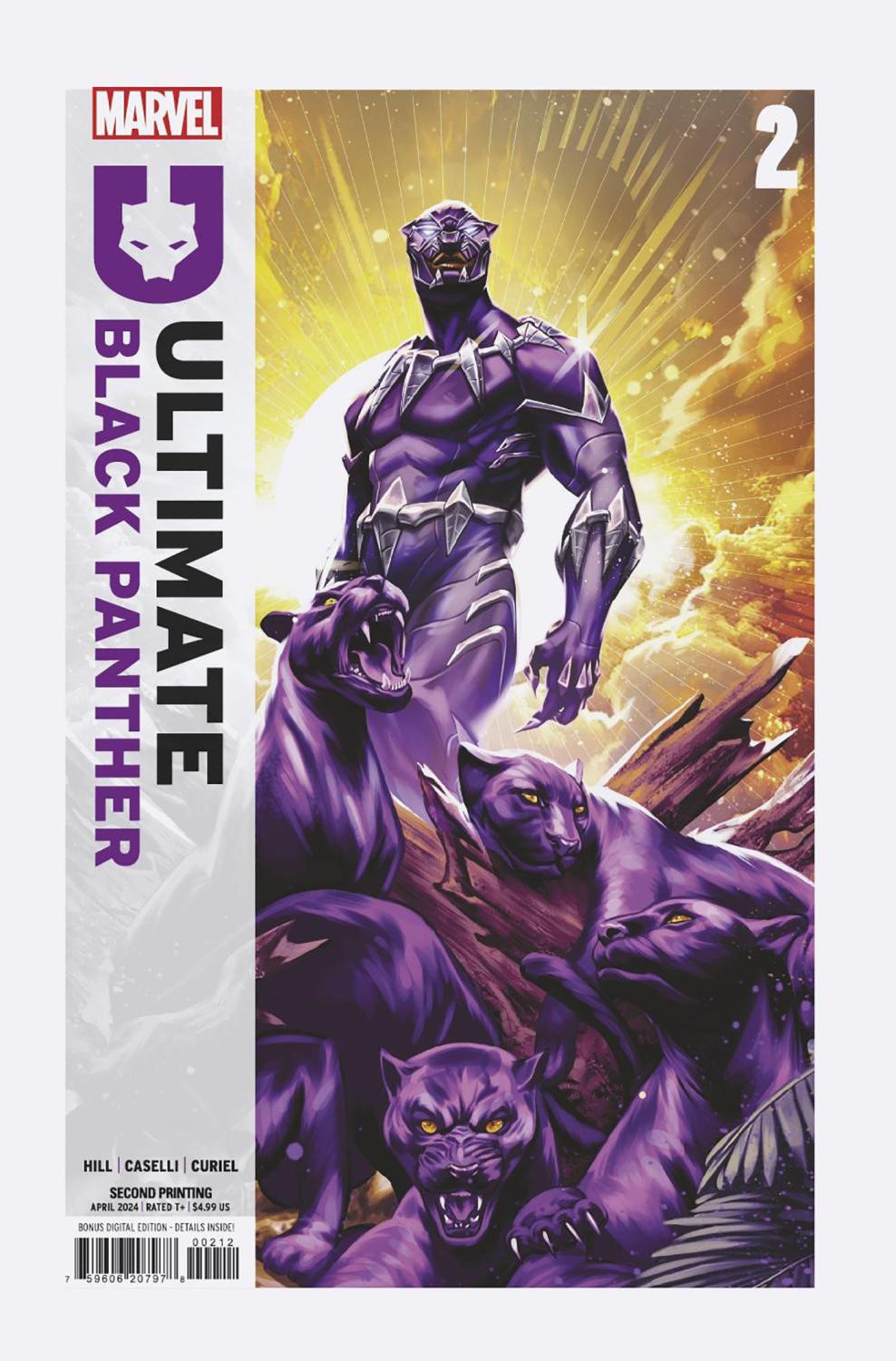 ULTIMATE BLACK PANTHER #2 MATEUS MANHANINI 2ND PRINTING VAR CVR A