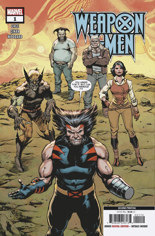 WEAPON X-MEN #1 YILDIRAY CINAR 2ND PRINTING VAR CVR A