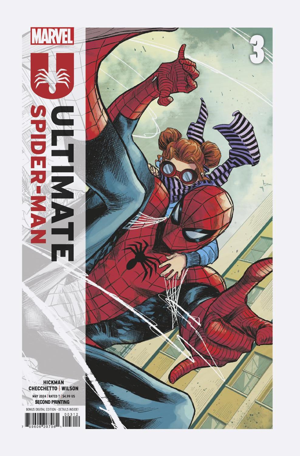 ULTIMATE SPIDER-MAN #3 MARCO CHECCHETTO 2ND PRINTING VAR CVR A