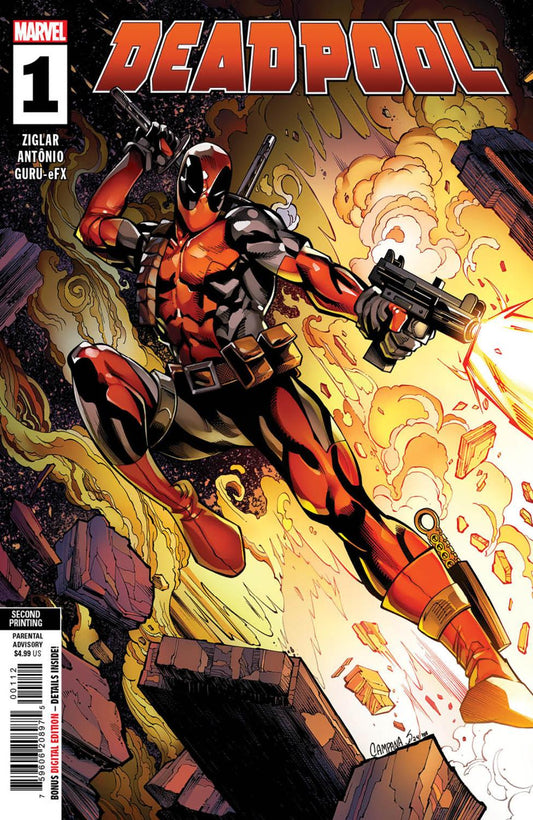 DEADPOOL #1 CHRIS CAMPANA 2ND PRINTING VAR CVR A