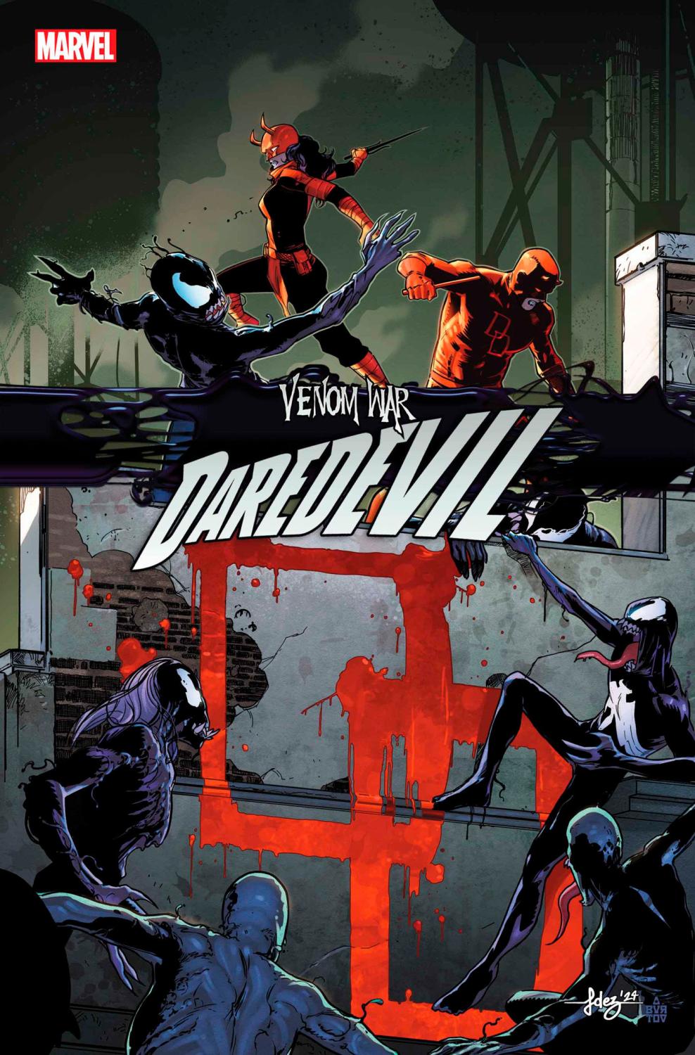 VENOM WAR DAREDEVIL #1 VW CVR A