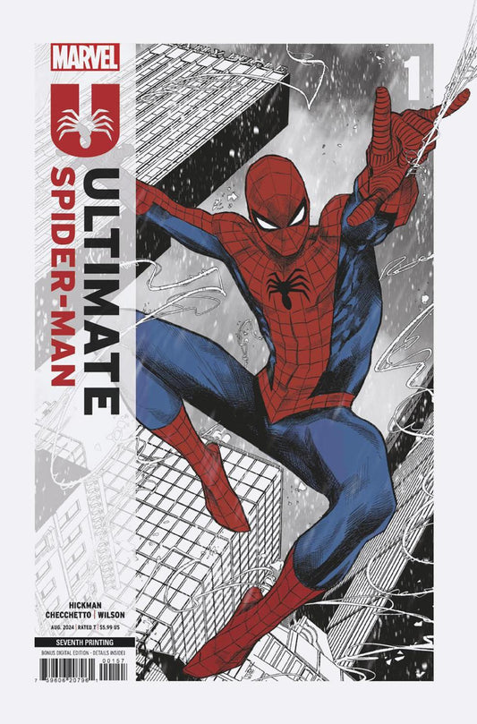 ULTIMATE SPIDER-MAN #1 MARCO CHECCHETTO 7TH PRINTING VAR