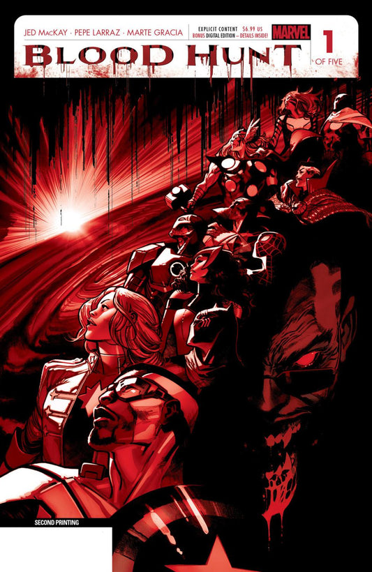 BLOOD HUNT RED BAND ###1 PEPE LARRAZ 2ND PRINTING VAR BH CVR A