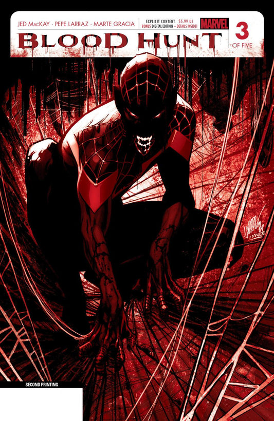 BLOOD HUNT RED BAND ###3 PEPE LARRAZ 2ND PRINTING VAR BH CVR A