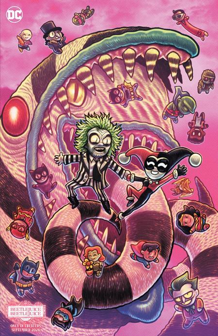 GOTHAM CITY SIRENS #2 CVR G DAN HIPP BEETLEJUICE CARD STOCK VAR OF 4