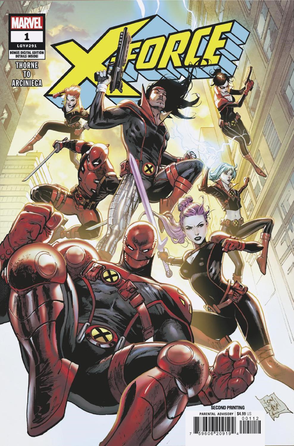 X-FORCE #1 TONY DANIEL 2ND PRINTING VAR CVR A