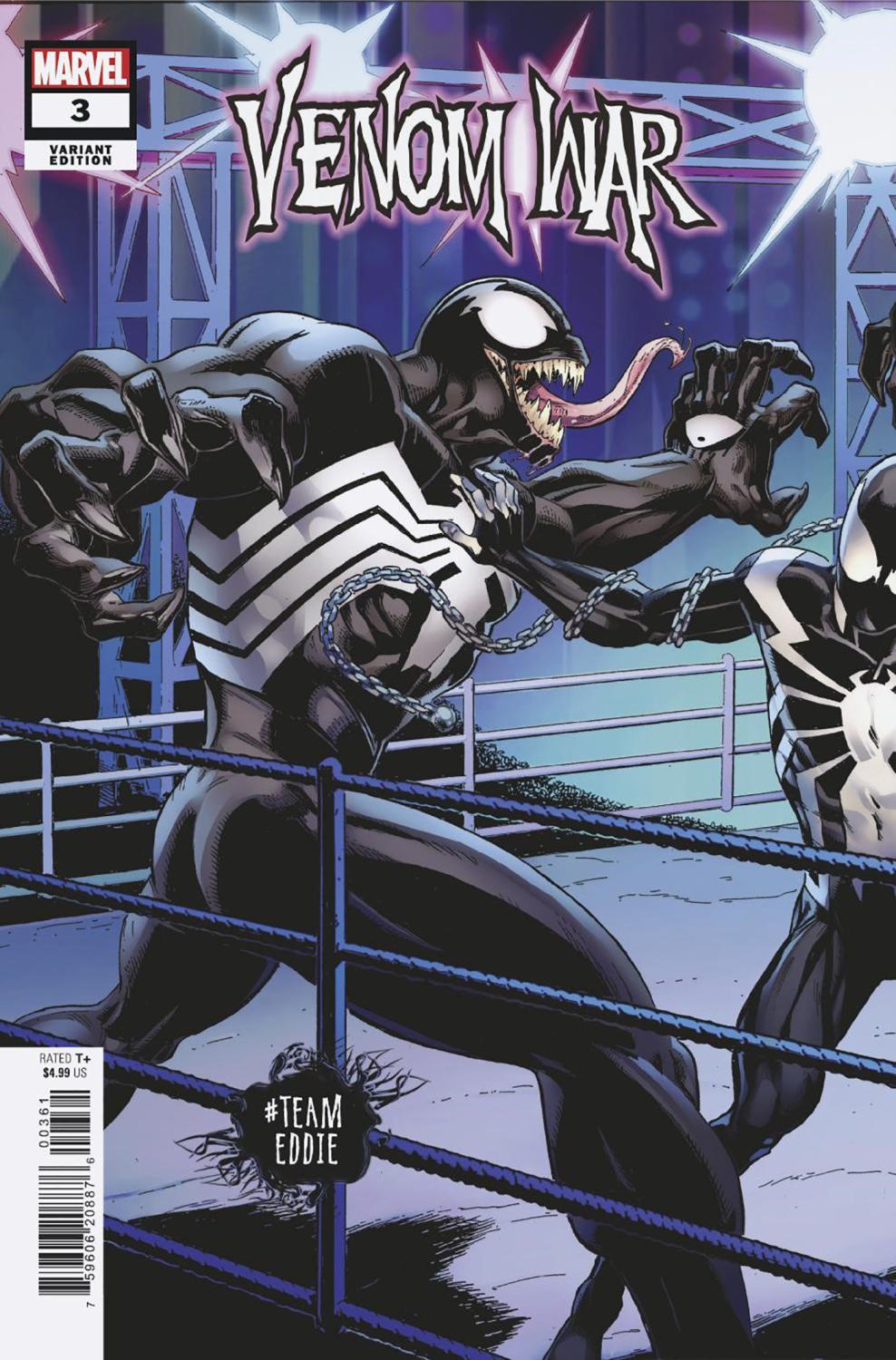 VENOM WAR #3 MARK BAGLEY TEAM EDDIE VAR VW CVR F