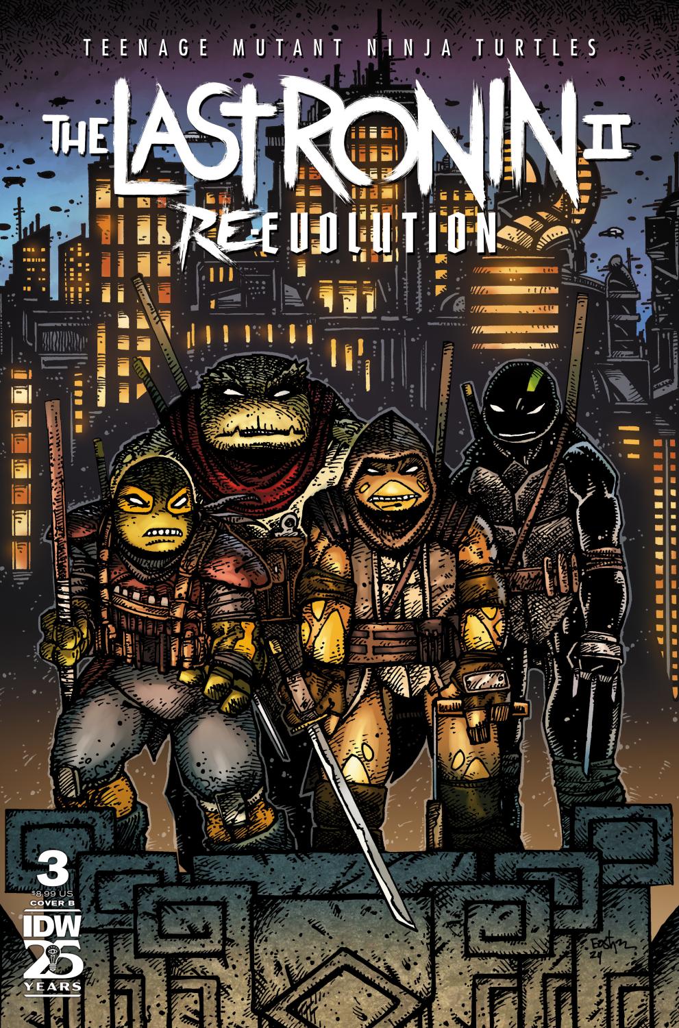 TEENAGE MUTANT NINJA TURTLES THE LAST RONIN IIRE-EVOLUTION #3 VAR B EASTMAN