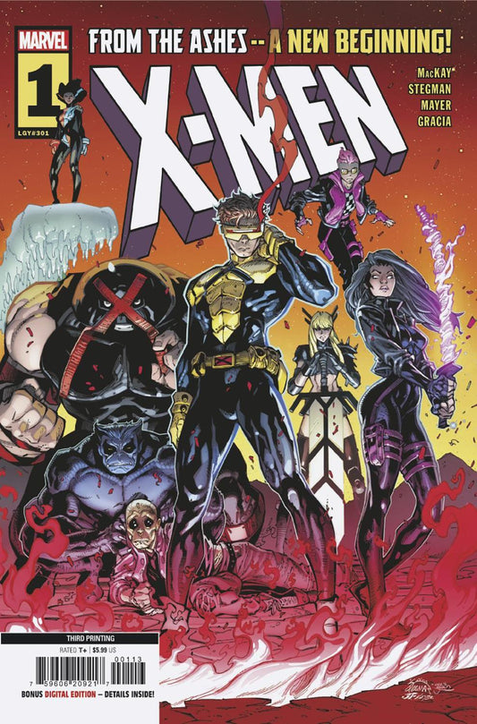 X-MEN #1 RYAN STEGMAN 3RD PRINTING VAR CVR A