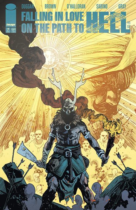 FALLING IN LOVE ON PATH TO HELL #7 CVR A BROWN