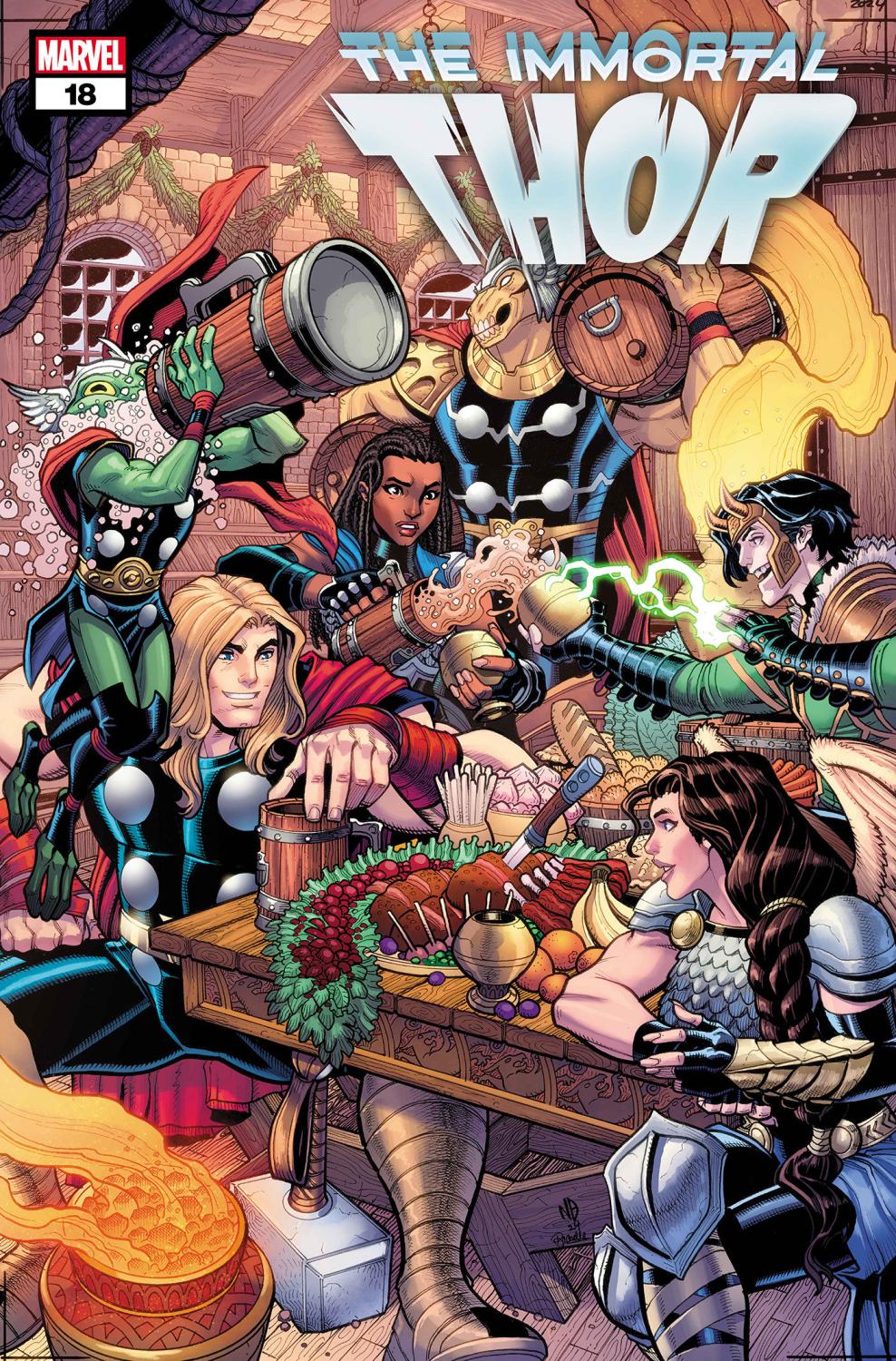IMMORTAL THOR #18 NICK BRADSHAW WINTER HOLIDAY VAR CVR D