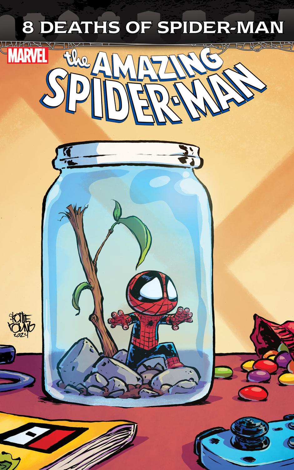 AMAZING SPIDER-MAN #65 SKOTTIE YOUNG 8 DEATHS OF SPIDER-MAN VAR CVR B