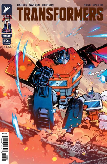 TRANSFORMERS #1 TENTH PRINTING CVR I ANDREI BRESSAN AND ADRIANO LUCAS OPTIMUS PRIME CONNECTING VAR