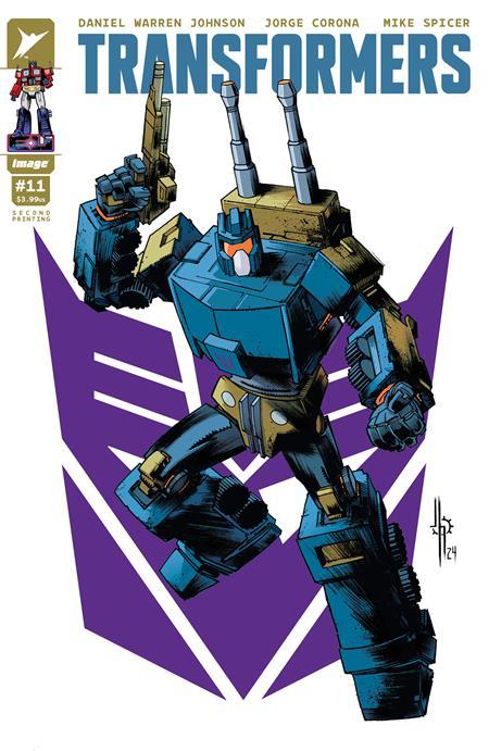 TRANSFORMERS #11 SECOND PRINTING CVR A JASON HOWARD DECEPTICON