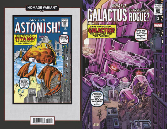 WHAT IF GALACTUS GALACTUS TRANSFORMED ROGUE #1 DAN JURGENS SCI-FI HOMAGE V ARIANT CVR B