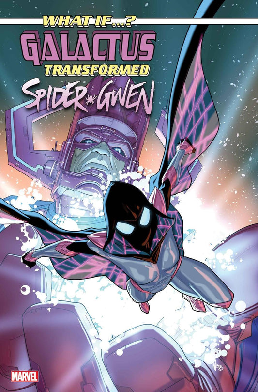 WHAT IF GALACTUS GALACTUS TRANSFORMED SPIDER-GWEN #1 PETE WOODS VAR CVR C