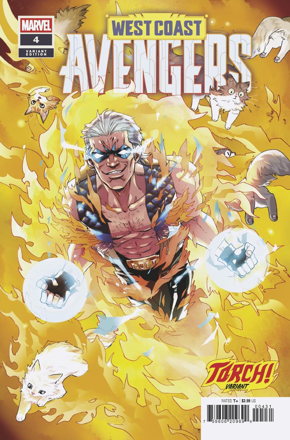 WEST COAST AVENGERS #4 NAO FUJI TORCH VAR CVR C