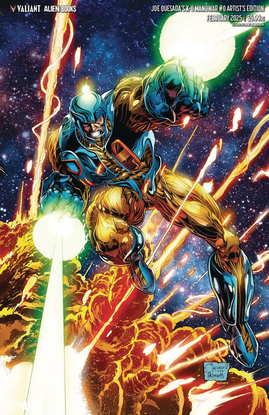 X-O MANOWAR #0 CVR C QUESADA AND PALMIOTTI RECOLORED VIRGIN