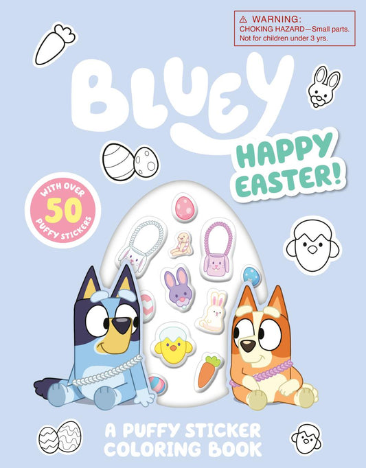 BLUEY HAPPY EASTER A PUFFY STICKER COLORING BOOK TP TP