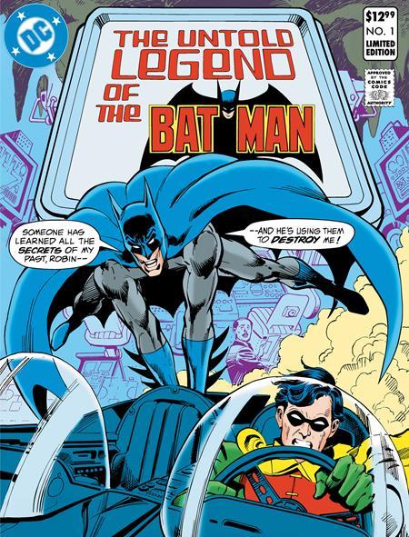 LIMITED EDITION THE UNTOLD LEGEND OF THE BATMAN #1 CVR A JOSE LUIS GARCIA-LOPEZ AND DICK GIORDANO